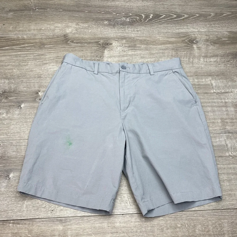 Vineyard Vines Shorts On-The-Go Mens 33‎ Gray Cotton Nylon Performance Golf 9